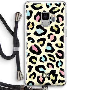 Leopard pattern: Samsung Galaxy S9 Transparant Hoesje met koord