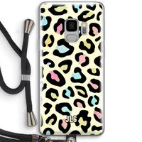 Leopard pattern: Samsung Galaxy S9 Transparant Hoesje met koord