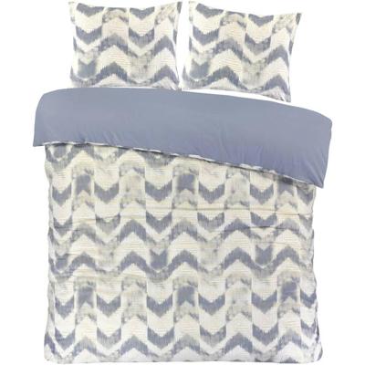 2e Halve Prijs Leen Bakker - Dekbedovertrek Viggo - 200x220 Cm - Polyester - Blauw