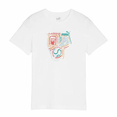 T-Shirt met Korte Mouwen voor kinderen Puma GRAPHICS - Maat: 15-16 Jaar