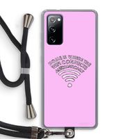 Home Is Where The Wifi Is: Samsung Galaxy S20 FE / S20 FE 5G Transparant Hoesje met koord