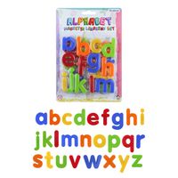 2x setjes Gekleurde magnetische alfabet speelgoed letters 26 stuks 4 cm - thumbnail