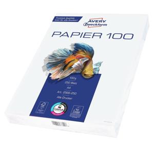 Avery-Zweckform Inkjet Paper Bright White 2566-250 Set van 200 stuks Printpapier, kopieerpapier DIN A4 100 g/m² 250 vellen Helderwit