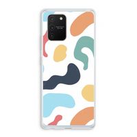 Memphis Shapes Blue: Samsung Galaxy S10 Lite Transparant Hoesje