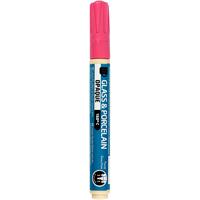 Creativ Company Glas- en porseleinstift, lijndikte 2-4 mm, dekkend, roze, 1 stuk