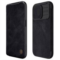 iPhone 15 Pro Max Nillkin Qin Pro Flip Cover - Zwart