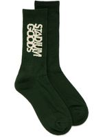 STADIUM GOODS® chaussettes à logo brodé - Vert - thumbnail