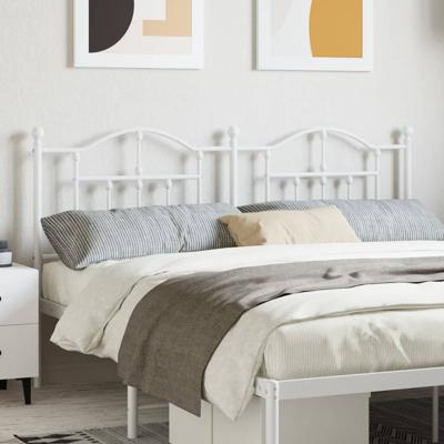 Hoofdbord 160 cm metaal wit