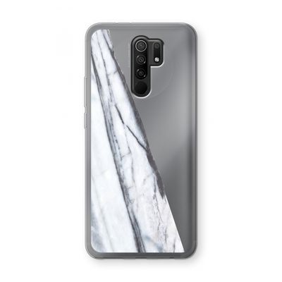 Gestreepte marmer: Xiaomi Redmi 9 Transparant Hoesje