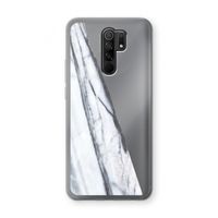 Gestreepte marmer: Xiaomi Redmi 9 Transparant Hoesje