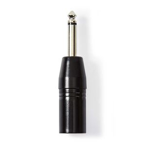 Nedis XLR-Adapter | XLR 3-Pins Male naar 6,35 mm Male | 1 stuks - COTP15942BK COTP15942BK