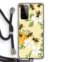 No flowers without bees: OnePlus 9 Pro Transparant Hoesje met koord