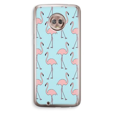 Anything Flamingoes: Motorola Moto G6 Transparant Hoesje