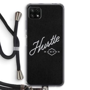 Hustle: Samsung Galaxy A22 5G Transparant Hoesje met koord