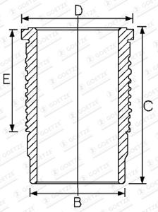 Goetze Engine Cilinderbus/voering O-ring 15-673200-00
