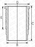 Goetze Engine Cilinderbus/voering O-ring 15-673200-00 - thumbnail