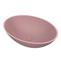 Arcqua Prince Waskom Opbouw - 49x34cm - ovaal - cast marble - mat roze WAS406341 Arcqua Prince Waskom Opbouw - 49x34cm - ovaal - cast marble - mat roze WAS406341
