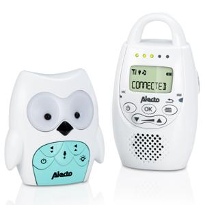 Alecto DBX-84 - DECT babyfoon uil, wit/mint