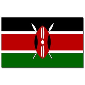 Landen thema vlag Kenia 90 x 150 cm