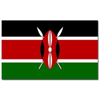 Landen thema vlag Kenia 90 x 150 cm - thumbnail