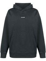 Acne Studios hoodie oversize à logo imprimé - Noir