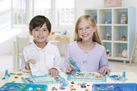 Beginnersatelier AQUABEADS blauw - thumbnail