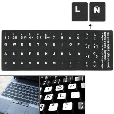 Spaans leren toetsenbord lay-out Sticker voor Laptop / Desktop Computer toetsenbord