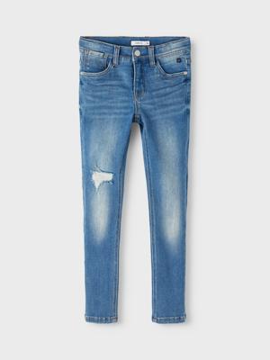 Name it winter jeans broek jongens - blauw - xslim fit - NkmTheo