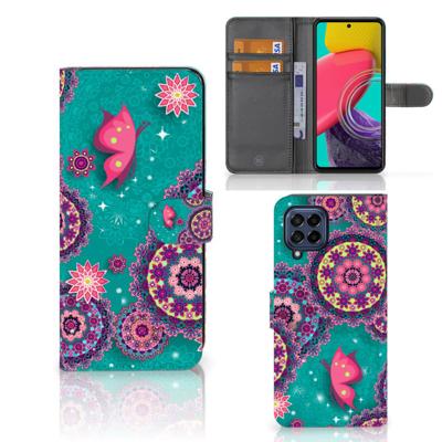 Samsung Galaxy M53 Hoesje Cirkels en Vlinders Samsung Galaxy M53 Hoesje Cirkels en Vlinders