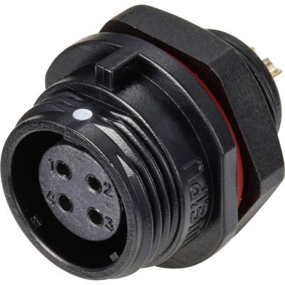 Weipu SP1312 / S 4 Ronde connector Bus, inbouw Totaal aantal polen: 4 Serie (ronde connectoren): SP13 1 stuk(s)