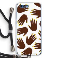 Hands dark: Honor 10 Transparant Hoesje met koord