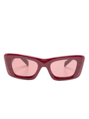 Prada Eyewear lunettes de soleil Prada Symbole à monture carrée - Rouge