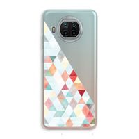 Gekleurde driehoekjes pastel: Xiaomi Mi 10T Lite 5G Transparant Hoesje