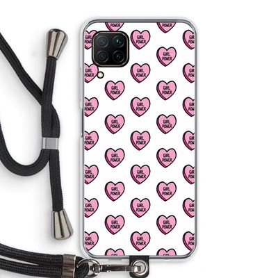 GIRL POWER: Huawei P40 Lite Transparant Hoesje met koord