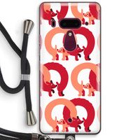 Dogs: HTC U12+ Transparant Hoesje met koord Dogs: HTC U12+ Transparant Hoesje met koord