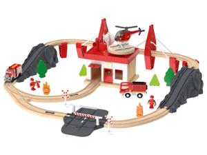 Playtive Houten treinbaanset (Brandweer)