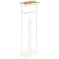 5five WC|toilethouder - wit - met reservoir en telefoon plankje 59 cm