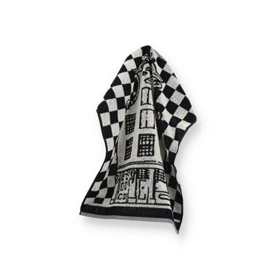 Bunzlau Castle Bunzlau Castle Canal Houses keukendoek 53x60 Black