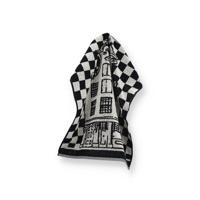 Bunzlau Castle Bunzlau Castle Canal Houses keukendoek 53x60 Black