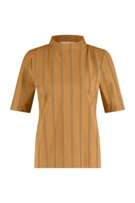Oliver stripe shirt - mustard/antraciet - 07028