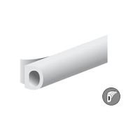 Ellen Tochtband D-profiel Wit 8x6mm 7.5m