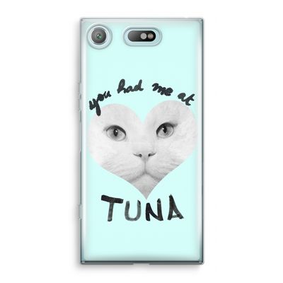 You had me at tuna: Sony Xperia XZ1 Compact Transparant Hoesje
