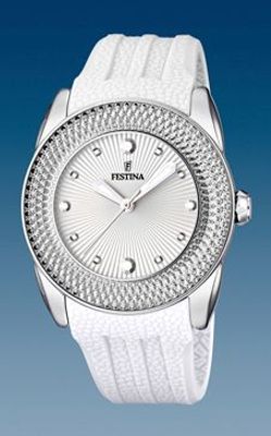 Horlogeband Festina F16591-1 Silicoon Wit 24mm