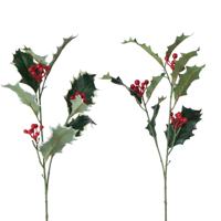 Boltze Home Decoratietak hulst met rode besjes h50cm
