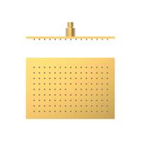Hoofddouche Tres Selection | 22x32 cm | Rechthoek | 24k Goud mat