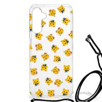 Doorzichtige Silicone Hoesje voor Samsung Galaxy A14 5G Katten Emojis