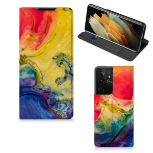 Bookcase Samsung Galaxy S21 Ultra Watercolor Dark