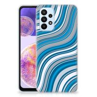Samsung Galaxy A23 | TPU bumper | Waves Blue Samsung Galaxy A23 | TPU bumper | Waves Blue