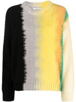 Laneus gradient-effect fine-knit jumper - Jaune