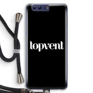 Topvent Zwart: Honor 9 Transparant Hoesje met koord